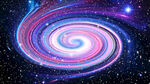 彩色宇宙旋涡星空