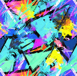 抽象多彩几何艺术图案