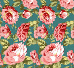 绿色底花卉图案设计