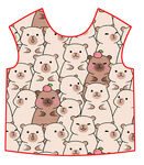 猫咪图案可爱围兜