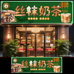 丝袜奶茶门头