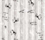 卡通小狗木纹背景图案