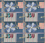 牛仔风编程元素拼接图案