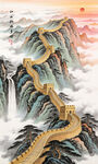 长城玄关装饰画