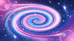 炫彩旋涡星空宇宙星系