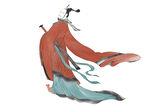手绘古风飘逸的古代人物形象
