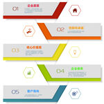 多彩序号步骤信息图表