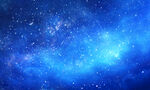 蓝色宇宙星空背景墙