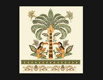 数码印花 复古棕榈树