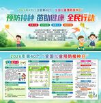 全国儿童预防接种日展板