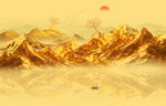 金色金山山水画
