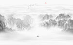 国画水墨山水