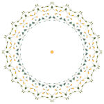 圆形花面设计图案