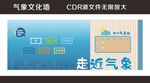 走进气象文化宣传展板
