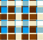 蓝棕格子图案背景