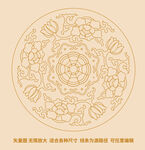 吉祥牡丹花纹如意缠枝烫金纹标签