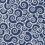 蓝白螺旋花纹图案背景