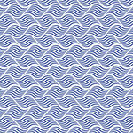 蓝白波浪纹无缝图案