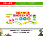 三大保卫战文化墙