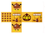卡通熊形象零食包装设计