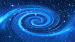 蓝色星空旋涡