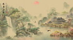 新中式意境山水画