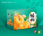 桃子礼盒 蟠桃包装
