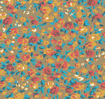 多彩花卉图案纹理背景