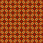 橙色几何图案无缝背景
