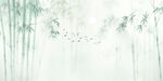 新中式灯箱水墨竹林