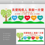 关爱残疾人文化墙