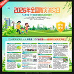 防灾减灾日展板