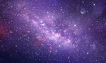 梦幻紫色星空宇宙背景