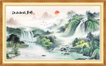 聚宝盆风水画