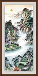 竖幅玄关山水画