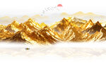 金色山水画