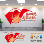 医心向党医院文化墙