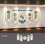 村规民约新中式文化墙展板