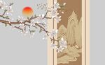 枝头栖鸟伴春景