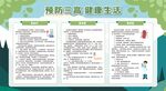 预防三高健康教育宣传栏