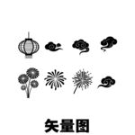 中式传统元素矢量图案