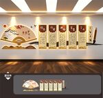 书法画室艺术班文化墙展板
