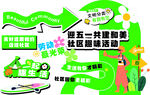 绿色活动造型