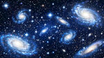 蓝色星空星系