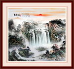 巨幅山水画