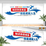 职业技能培训学校文化墙