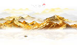 金山山水画背景墙