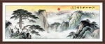 迎客松水墨画