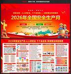 2026年安全生产月宣传栏展板
