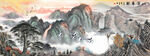 八方来财 国画山水